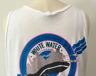 Vintage Oversized Tank Top | 80s| 90s | Made in Canada | Hot Pink | Comfy | Festival Fashion | Summer Fashion