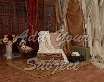 Digital Photo Backdrop Vintage Victorian Background
