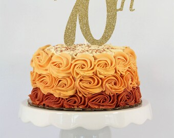 70th Cake Topper | 70th Birthday Topper | 70th Cake Topper | Cake Topper | 70th Anniversary | 70th Birthday Decor | 70th Birthday Party