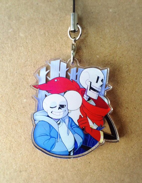 Undertale Acrylic Charms TWO DESIGNS Sans Papyrus