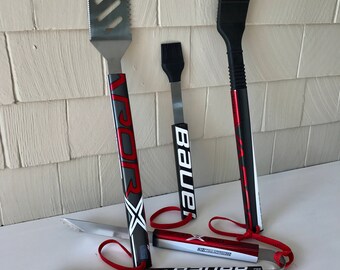BAUER Hockey Stick BBQ Tools - 4 Piece Set