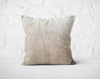 Cream Velvet Throw Pillow | Housewarming Gift | Plush Silk Throw Pillow | Beige Velvet Cushion | Decorative Pillow