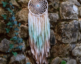 Hand Painted Dream Catcher, Dreamcatcher, House decor, Nursery decor, Wedding decor, Bedroom decor, Mobile, Bohemian, Boho, Wall hanging