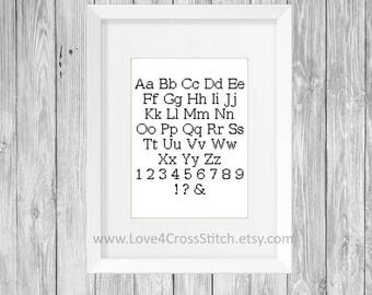 Cross stitch font | Etsy