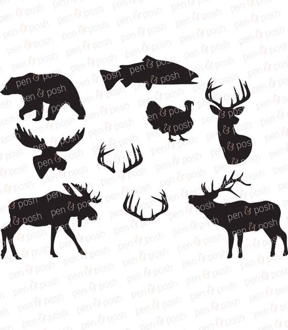 Download Deer SVG Antler SVG Turkey Reindeer SVG Moose Moose