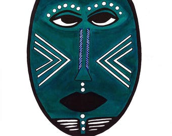 Items similar to Nude - Nude Photograph - Anonymous - Nude with Mask