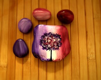 Gifts for her under 30, for her, her birthday, desk accessories for women, desk accessories set, desk decor, paperweight, purple decor