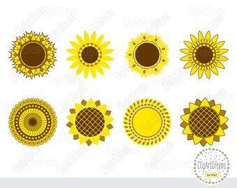 Download Sunflower cut file | Etsy