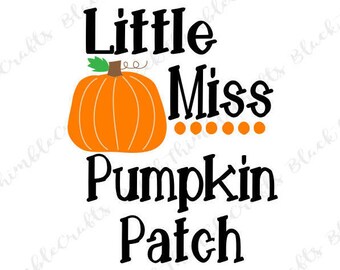 Little Miss Pumpkin Patch svg, toddler svg, halloween svg, trick or treat svg, october svg, fall svg, spooky SVG vector file, fall cutie