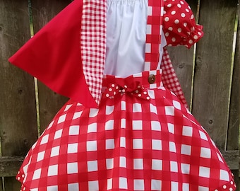 Little Red Riding Hood Costume, Storybook Outfit, Little Red Riding Hood Halloween Costume, Red Riding Costume, Red Riding Hood Birthday