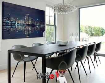 Chicago Skyline Wall Art chicago wall art | etsy Chicago Skyline Wall Art chicago wall art | etsy