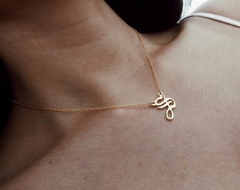 GOTHIC INTIAL NECKLACE, custom necklace, personalized necklace, name necklace, letter necklace, letter choker, initial choker