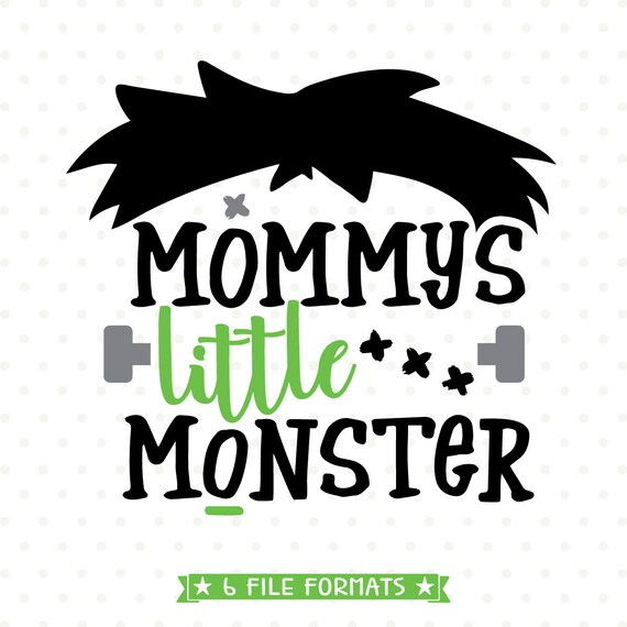 Mommys Little Monster SVG file Halloween SVG Boys Halloween