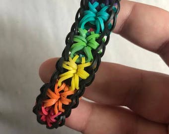 CUSTOM Rainbow Loom Starburst Bracelet!