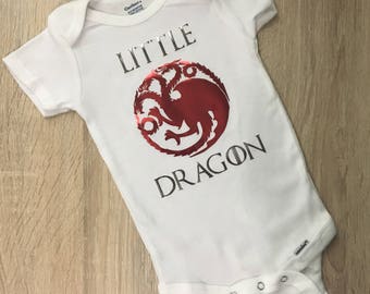 Little Dragon Onesie, Game of Thrones Baby, Targaryen Baby, Game of Thrones Baby Gift