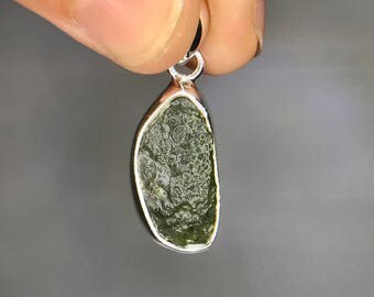 Rough Moldavite Pendant