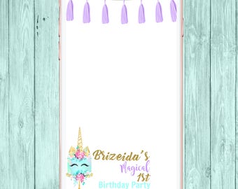 Unicorn Snapchat Geofilter