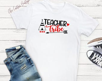 Teacher Tribe Shirt, Teacher shirt, school shirt, classroom, teacher gift, teaching my tribe, school spirit, school pride, teaching shirt