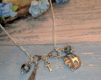 50 Shades of Grey Themed Necklace - 50 Shades Jewellery, Christian Grey Gift, Gift for her