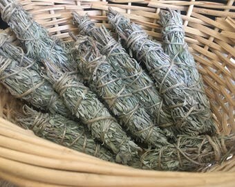Blue Sage and Rosemary Smudge Sticks