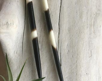 African Porcupine Quill Earrings
