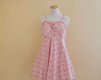 1950's pink playsuit by Lord and Taylor