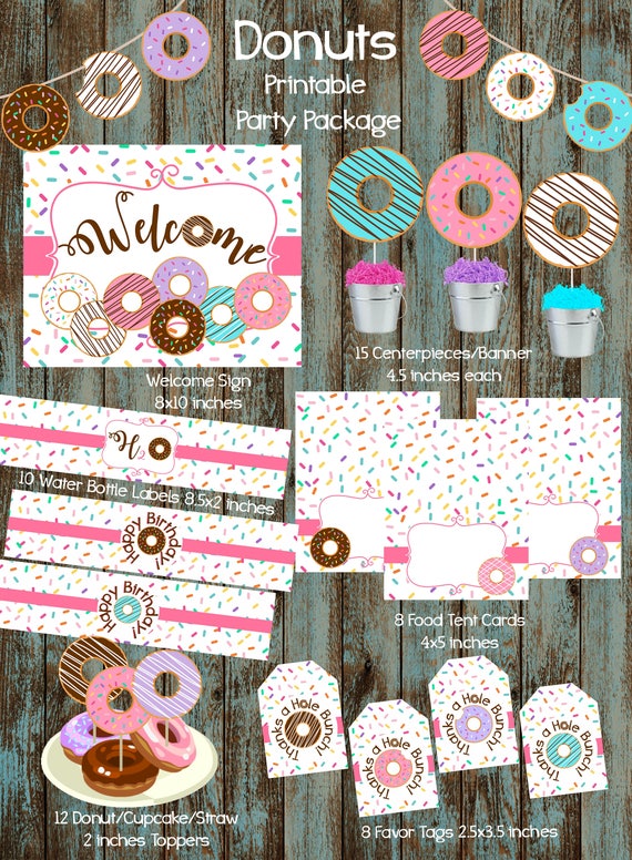 Donut Party Package Donut Birthday Party Donut Party