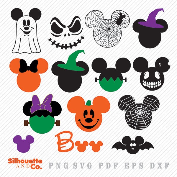 Download Mickey Halloween SVG DXF Mickey Halloween Clipart Mickey