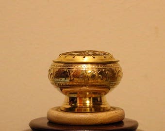 Brass Incense Burner, Brass Charcoal Burner, Brass Resin Incense Holder, Brass Incense Censor