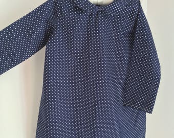 Long sleeve Peter Pan collar dress