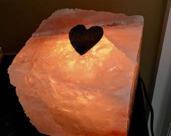 Himalayan Salt Lamp, Salt Lamp, Pink Salt Lamp, Salt Cave, Antique Copper, Patina Copper, custom