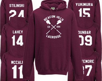 Beacon Hills Lacrosse Hoodie - Teen Wolf Stilinski Lahey McCall Unisex Hoody Top