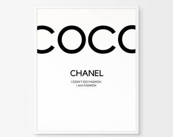 Coco chanel poster | Etsy