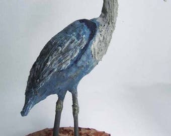 great blue heron figurines