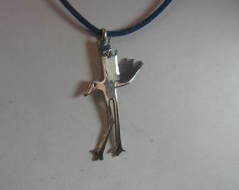 Shorebird Pendant In Sterling Silver