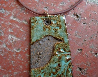 Rustic Bird Stoneware Pendant