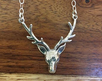 Stag necklace | Etsy