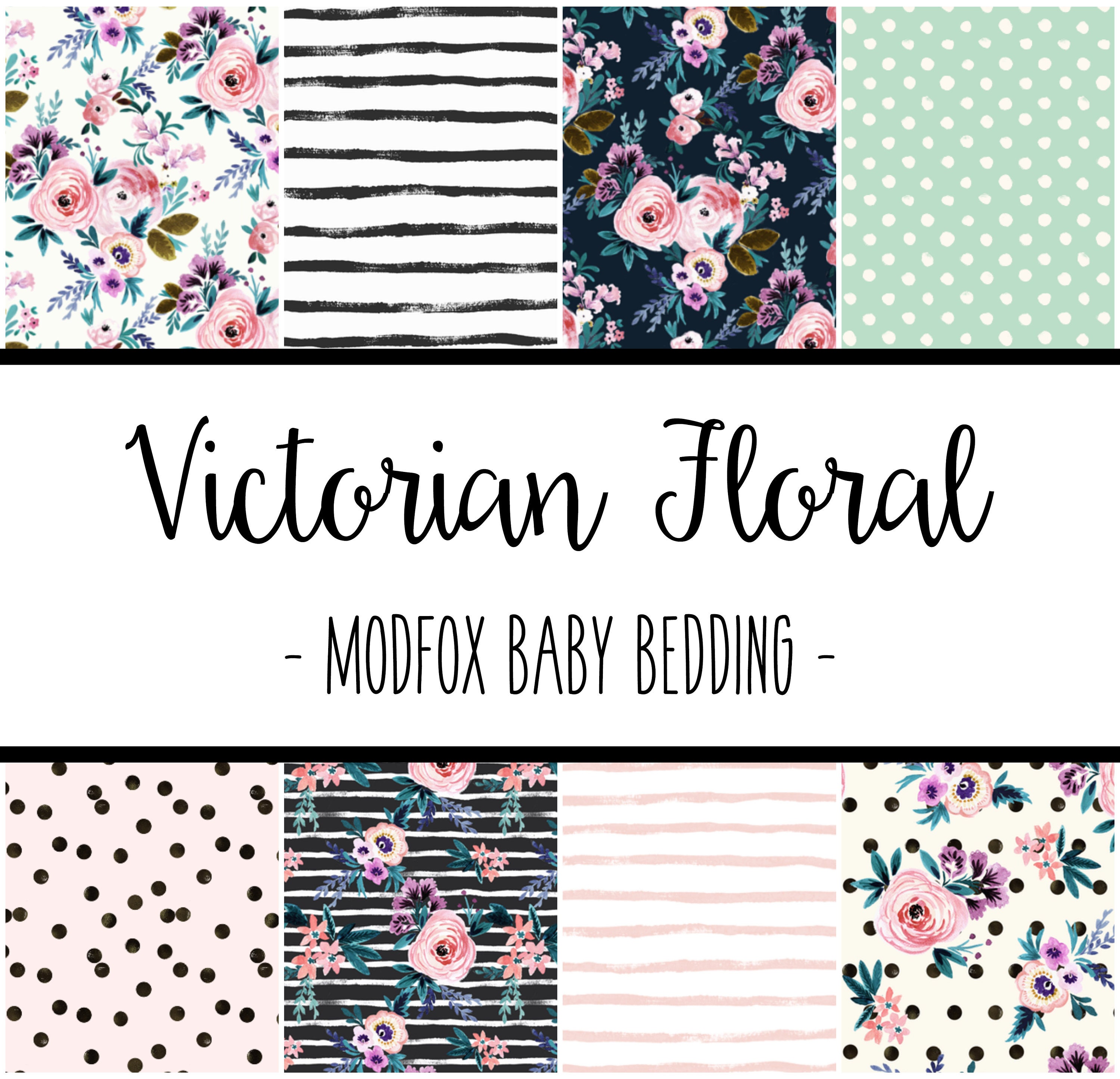 Victorian Floral Baby Bedding Floral Baby Bedding Floral