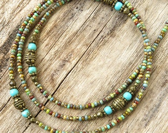 Glasses chain - beaded eyeglass lanyard - sunglasses holder