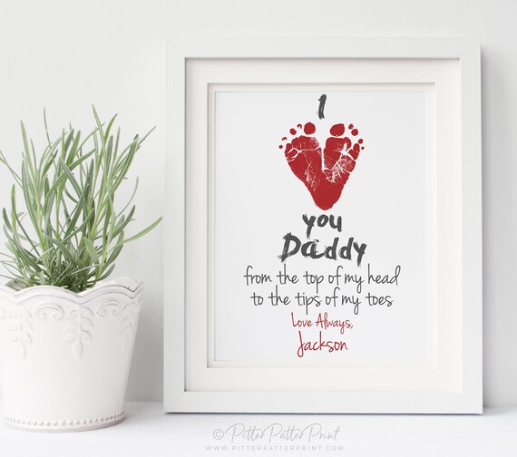 Valentines Day Gift for New Dad from Baby's First
