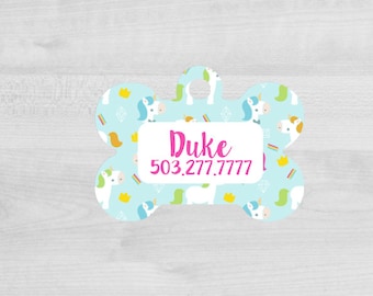 Custom Dog Tag for Dogs Dog ID Tags Personalized Pet unicorn Pet Tag Pet Tags Pet ID Tag Pet id Tags for Dog Tag ID Dog Tag Dog Tags