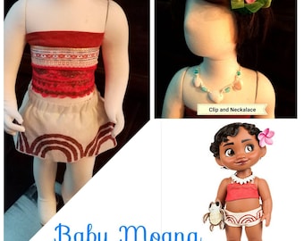 Moana/Baby Moana/Infant Moana/Moana costume/Baby moana birthday/Moana Baby/Moana Necklace/baby Moana costume/baby Moana birthday/Moana baby