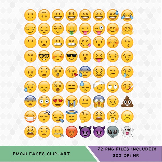 Emoji Clipart Emoji Collection Emoticons Clipart Smiley