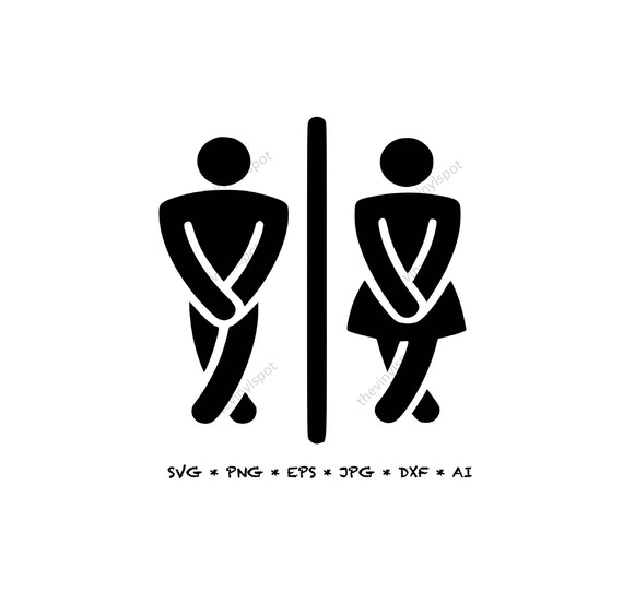 Download Crossed Legs Bathroom Svg Png Eps Jpg Dxf Silhouette