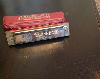 Vintage Marine Band Harmonica
