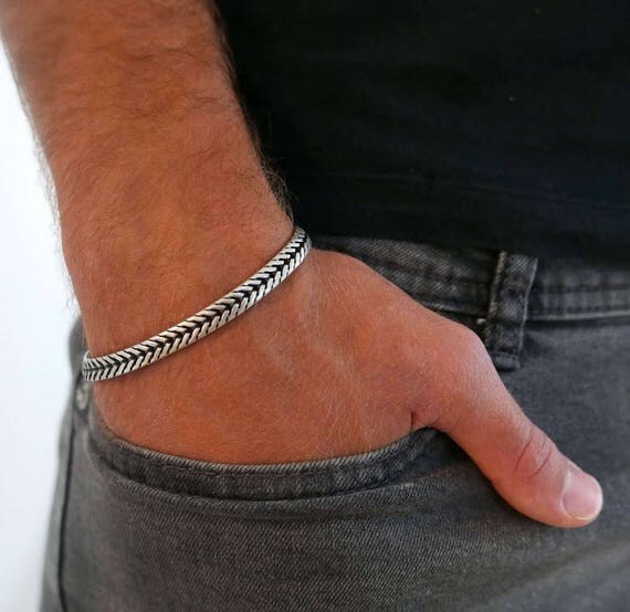 Men's Bracelet Men's Silver Bracelets Men's