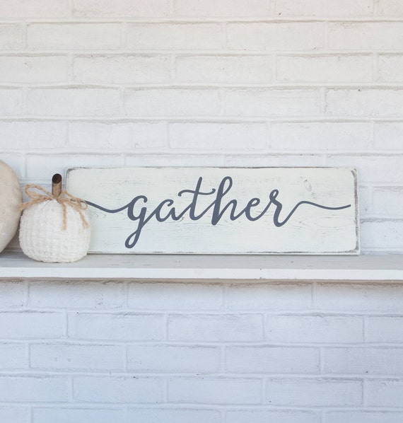 Fall sign gather sign farmhouse fall decor farmhouse