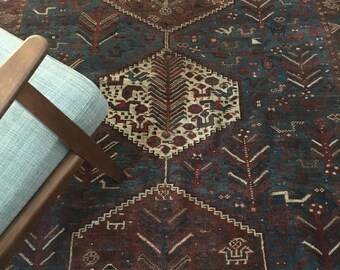 HYACINTH - A Lovely Unique Antique Persian Rug