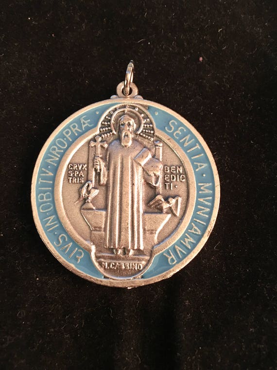 EXTRA large Saint Benedict Medal Protection Italy Catholic