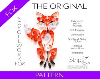 The Original Quilled Scrollwork Fox Pattern